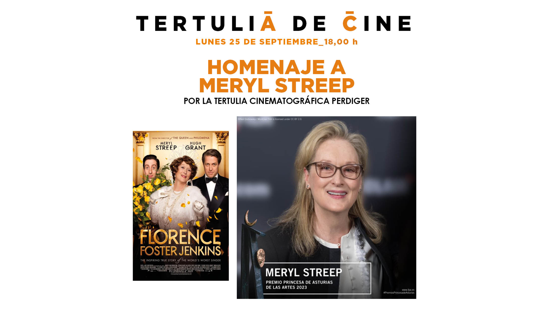 Imagen del evento HOMENAJE A MERYL STREEP